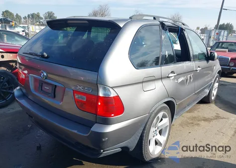 2005 BMW X5 4.4I from USA, damaged, VIN 5UXFB53525LV13098
